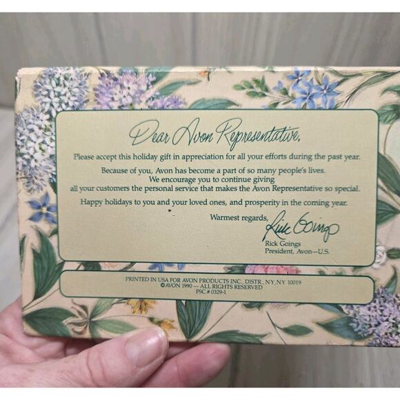 Vtg 1990 Avon Thinking Of You Bird Flowers Post Cards And Envelopes Beautiful - Picture 5 of 8